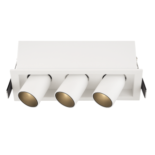 LUCES DESERT adjustable triple recessed LED luminaire 9W white IP20