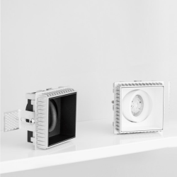 LUCES APARTADO LE61371/2 recessed luminaire GU10 white, black square