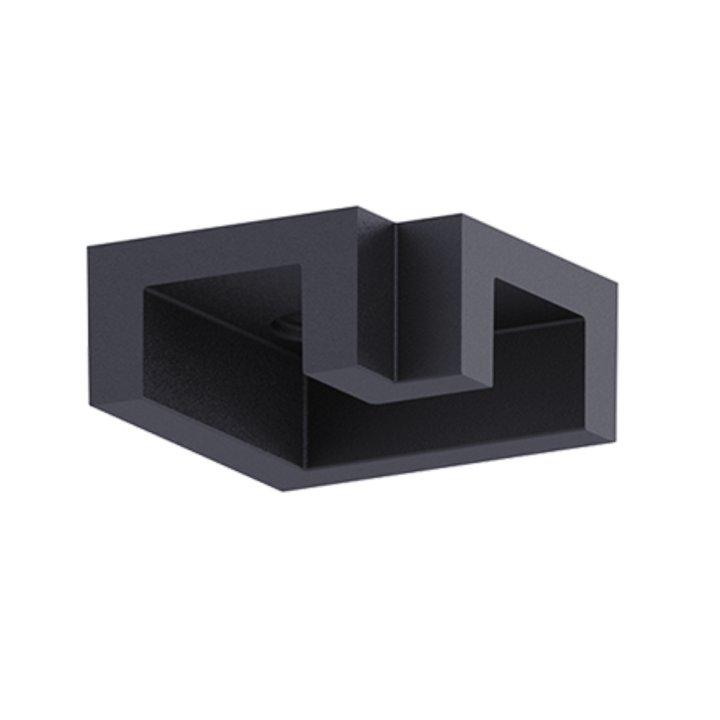 STUCCHI MICRO L-shaped corner connector, mechanical, surface-mounted