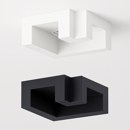 AQF MICROTRACK łącznik narożny L mechaniczny natynkowy biały, czarny