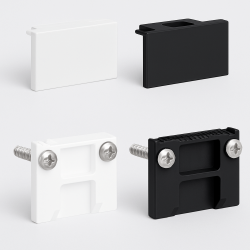 AQF MICROTRACK zaślepka końcowa do szyny biała, czarna