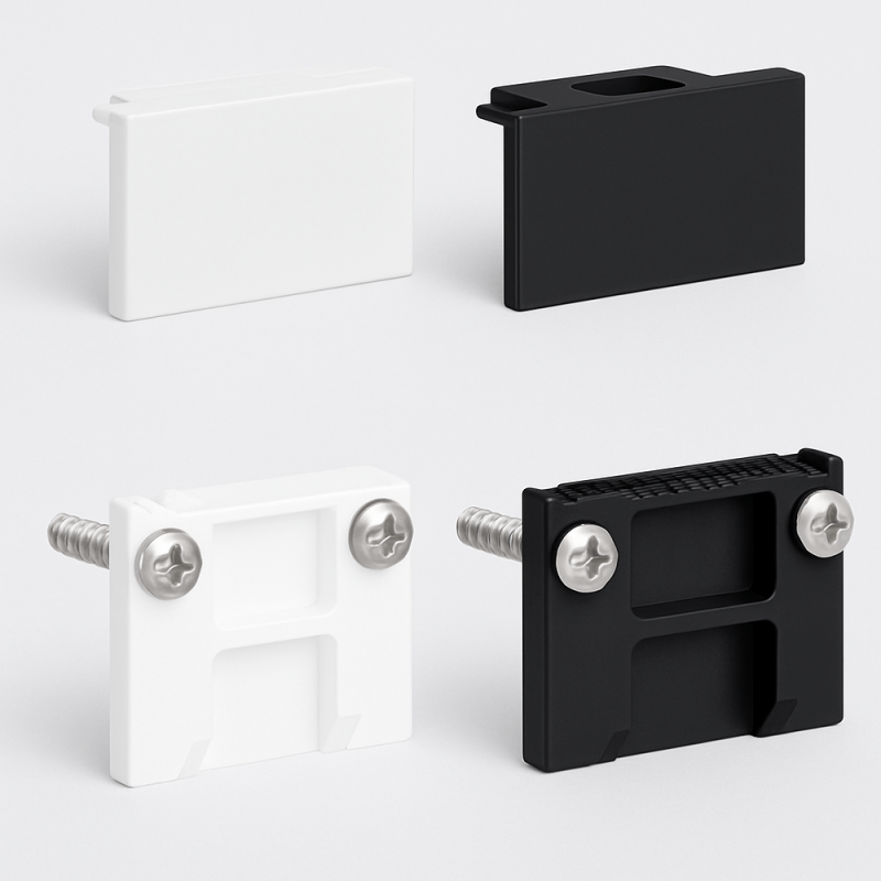 STUCCHI MICRO end cap for rail white, black