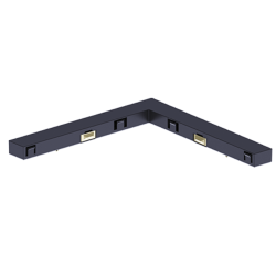 AQF MICROTRACK łącznik L elektryczny 48V czarny, biały