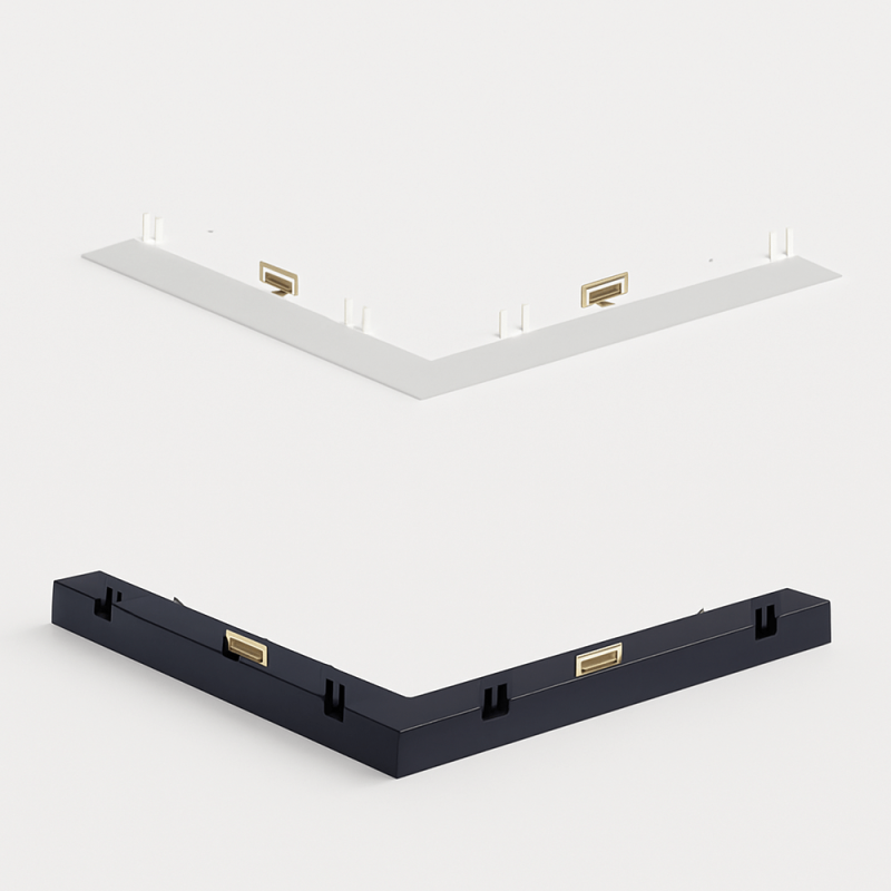 STUCCHI MICRO 9611 L-connector electric 48V black, white