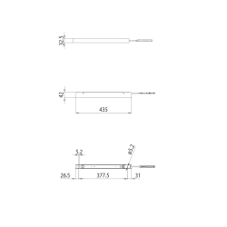 AQF MICROTRACK puszka zasilająca + zasilacz 100W 48V biała, czarna