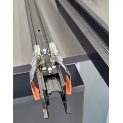 LOONARI MULTILINE flush-mounted rail with frame, white, black, 48V