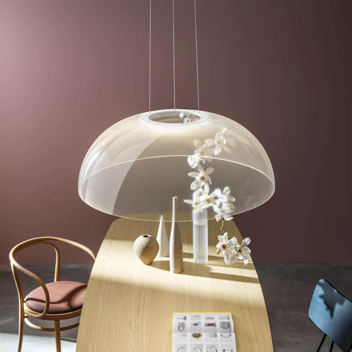 STILNOVO DEMI 8891 transparent pendant lamp 95cm LED 2700-3000K DALI