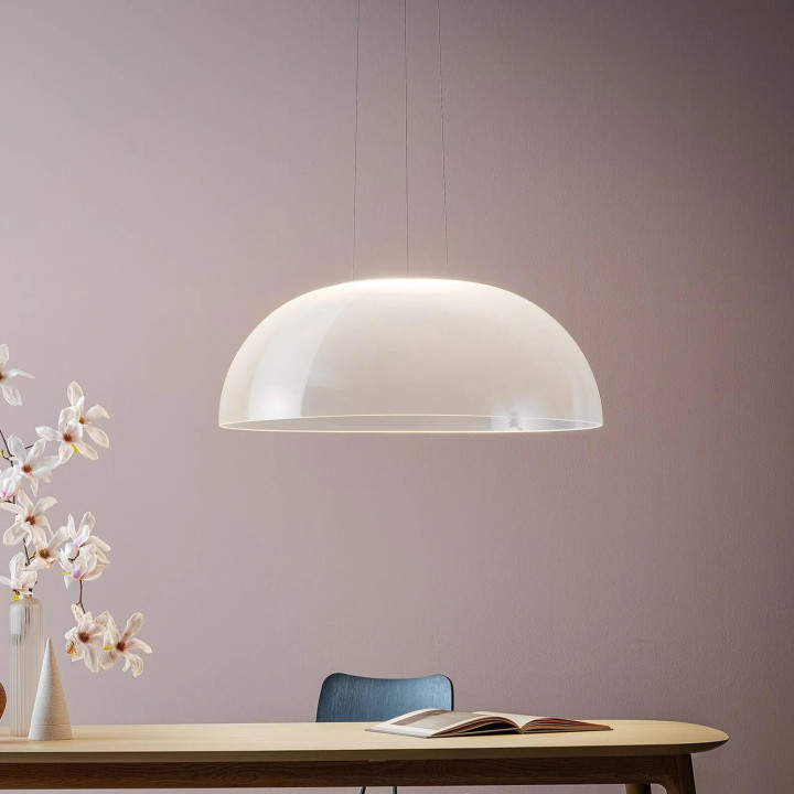 STILNOVO DEMI 8890, 8892 lampa wisząca LED klosz 70cm 2700-3000K