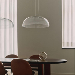 STILNOVO DEMI 8890, 8892 lampa wisząca LED klosz 70cm 2700-3000K