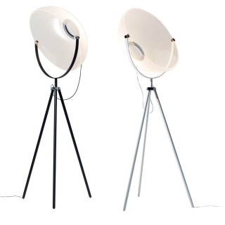 STILNOVO DEMI MOON 9775, 9776 lampa podłogowa tr&oacute;jn&oacute;g biała, czarna