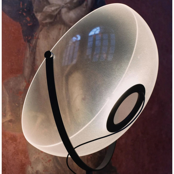 STILNOVO DEMI MOON 9775, 9776 lampa podłogowa tr&oacute;jn&oacute;g biała, czarna