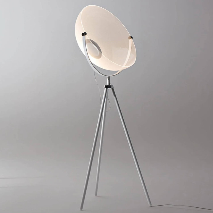 STILNOVO DEMI MOON 9775, 9776 lampa podłogowa tr&oacute;jn&oacute;g biała, czarna