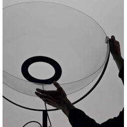 STILNOVO Demi Moon 9775, 9776 tripod floor LED lamp white or black