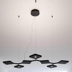 STILNOVO QUAD 8526, 8527 pendant lamp LED 54W white, black up and down