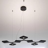 STILNOVO QUAD 8526, 8527 pendant lamp LED 54W white, black up and down