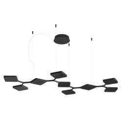 STILNOVO QUAD P9 8110, 8111 wisząca lampa LED biała, czarna 91W 3000K