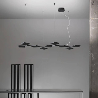 STILNOVO QUAD P9 8110, 8111 pendant lamp LED 91W white, black 3000K