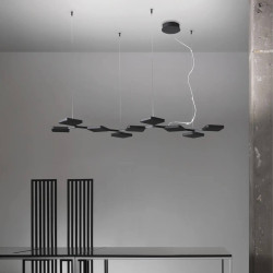 STILNOVO QUAD P9 8110, 8111 pendant lamp LED 91W white, black 3000K