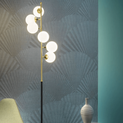 Stilnovo Galassia 9560 Floor Lamp 1950s-Inspired– 6×E14 white balls