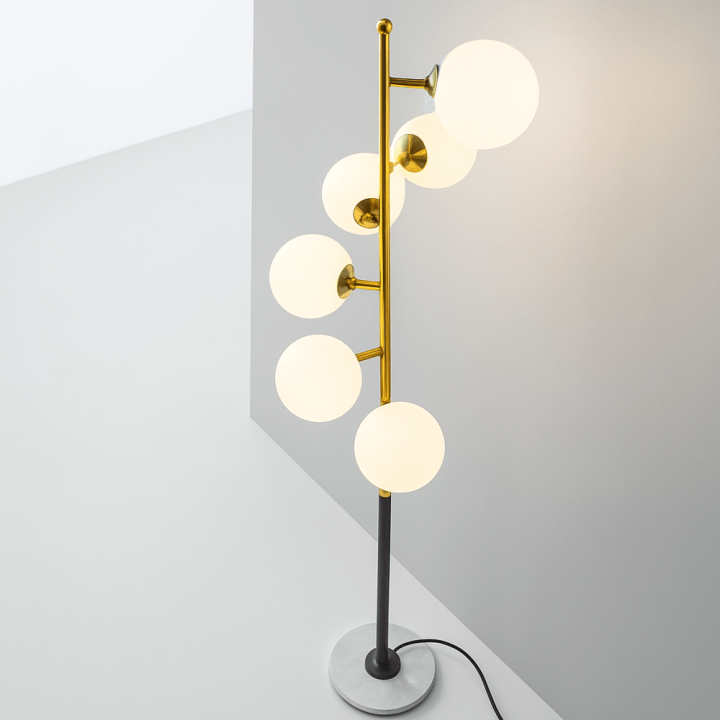 STILNOVO Galassia 9560 lampa podłogowa 6xE14 2700K 4836lm