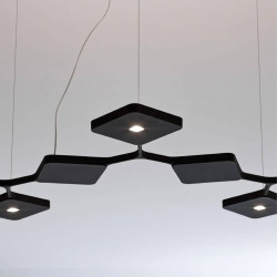 STILNOVO QUAD 8522, 8523 pendant lamp LED white, black 89W 3000K DALI