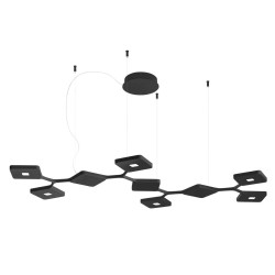 STILNOVO QUAD 8522, 8523 wisząca LED biała, czarna 89W góra/dół DALI