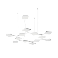 STILNOVO Quad 8112/8113 lampa wisząca LED 91W 3000K, CRI90, DALI-Push