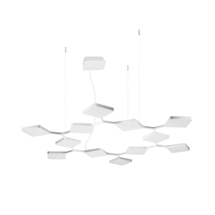 STILNOVO Quad 8112, 8113 pendant lamp LED 91W 3000K, CRI90, DALI-Push