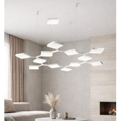 STILNOVO Quad 8112/8113 lampa wisząca LED 91W 3000K, CRI90, DALI-Push