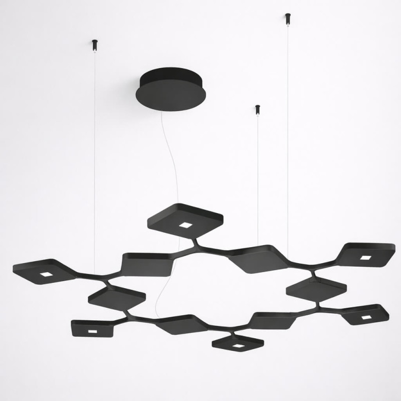 STILNOVO QUAD 8524, 8525 lampa wisząca LED 90W DALI-Push góra/dół