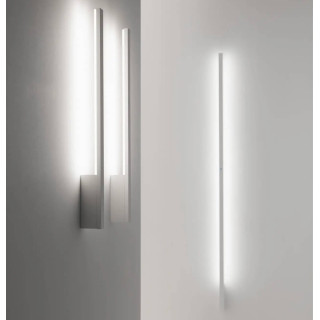 STILNOVO XILEMA 7765, 7766 wall light LED 79cm white, alu polished