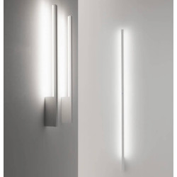 STILNOVO XILEMA 7765, 7766 kinkiet LED biały, aluminium poler 79cm
