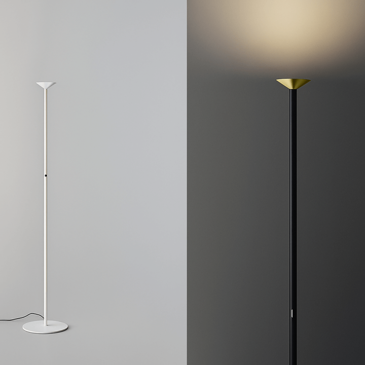 STILNOVO LUNA 9707, 9709 lampa podłogowa LED 2700K/3000K biała, czarna