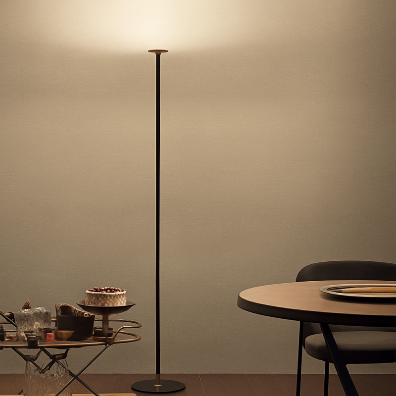 STILNOVO LUNA 9707, 9709 lampa podłogowa LED 2700K/3000K biała, czarna