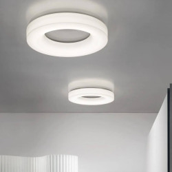 STILNOVO SATURN 7651, 7653 white surface LED lamp 75cm, 115cm DALI