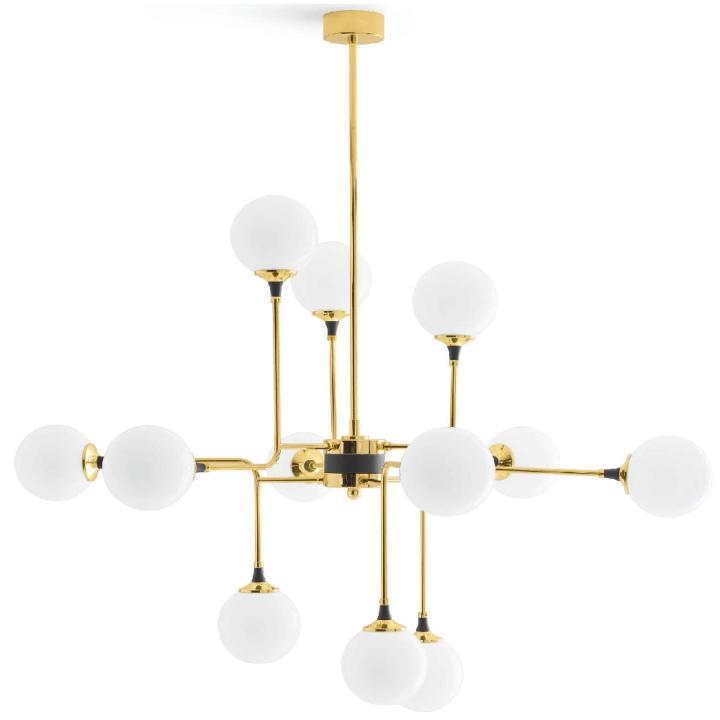 STILNOVO GALASSIA 9555 lampa wisząca 12xE14 kule