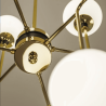 STILNOVO GALASSIA 9555 gold hanging lamp spheres 12xE14 luxury