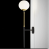 STILNOVO GALASSIA 9559 black and gold E14 ball wall lamp