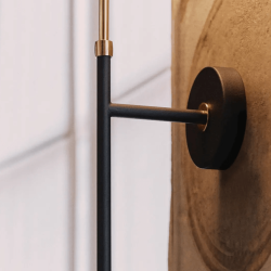 STILNOVO GALASSIA 9559 black and gold E14 ball wall lamp