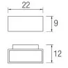 LEDS-C4 Afrodita 05-9912-34-CL kinkiet LED