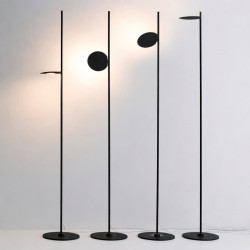 STILNOVO KIMIA 8545, 8546 tall LED floor lamp 25W white or black