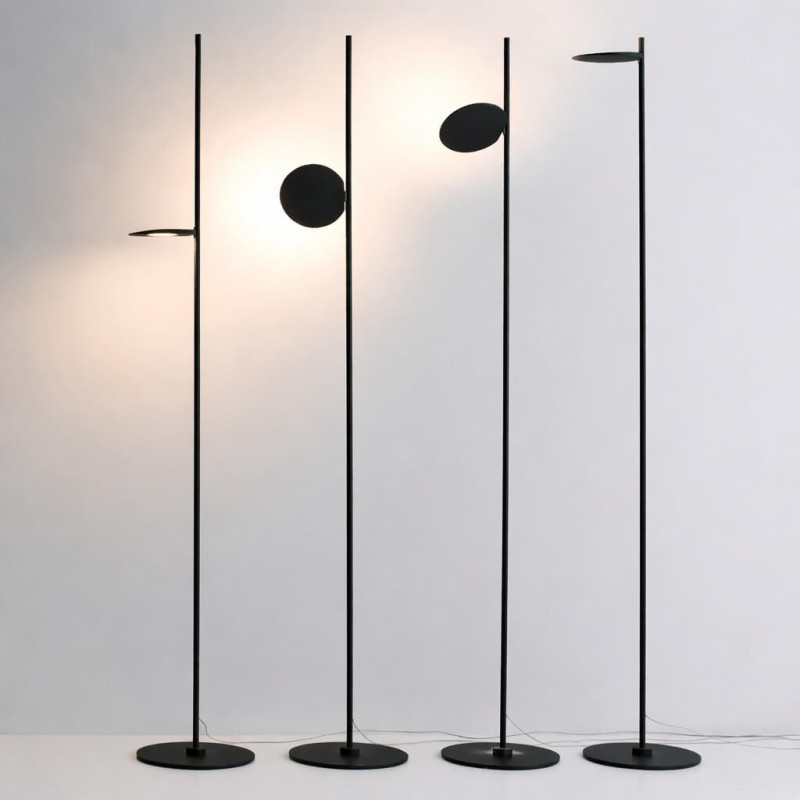 STILNOVO KIMIA 8545, 8546 tall LED floor lamp 25W white or black