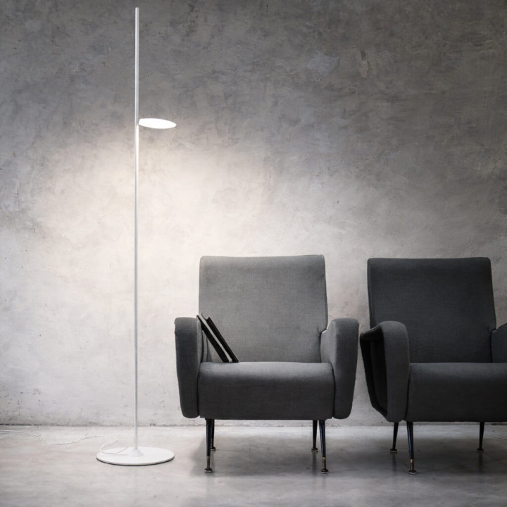 STILNOVO KIMIA 8545, 8546 wysoka lampa podłogowa LED 25W biała, czarna