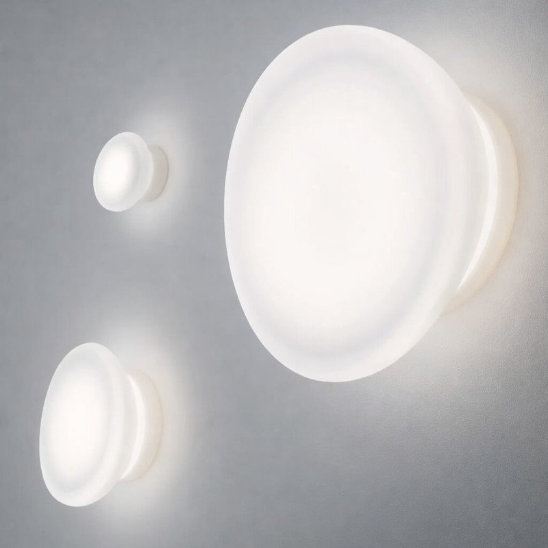 STILNOVO DYNAMIC 7785, 7786, 7787 plafon, kinkiet LED IP44 białe szkło