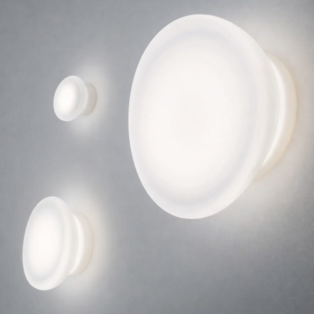 STILNOVO DYNAMIC 7785, 7786, 7787 plafon, kinkiet LED IP44 białe szkło