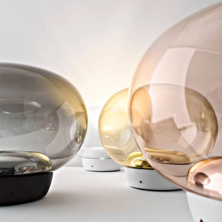 STILNOVO LA MARIEE tab 8628, 8629, 8630, 8631 szklana lampa stołowa
