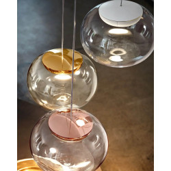 STILNOVO LA MARIEE 8624, 8625, 8626, 8627 szklana lampa wisząca LED 9W