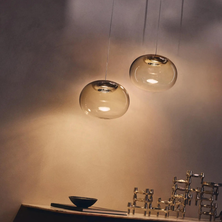 STILNOVO LA MARIEE 8624, 8625, 8626, 8627 szklana lampa wisząca LED 9W
