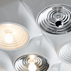 STILNOVO GOLETTA lampa sufitowa/ścienna biała, czarna, czerwona