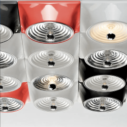 STILNOVO GOLETTA ceiling/wall lamp white, black, red